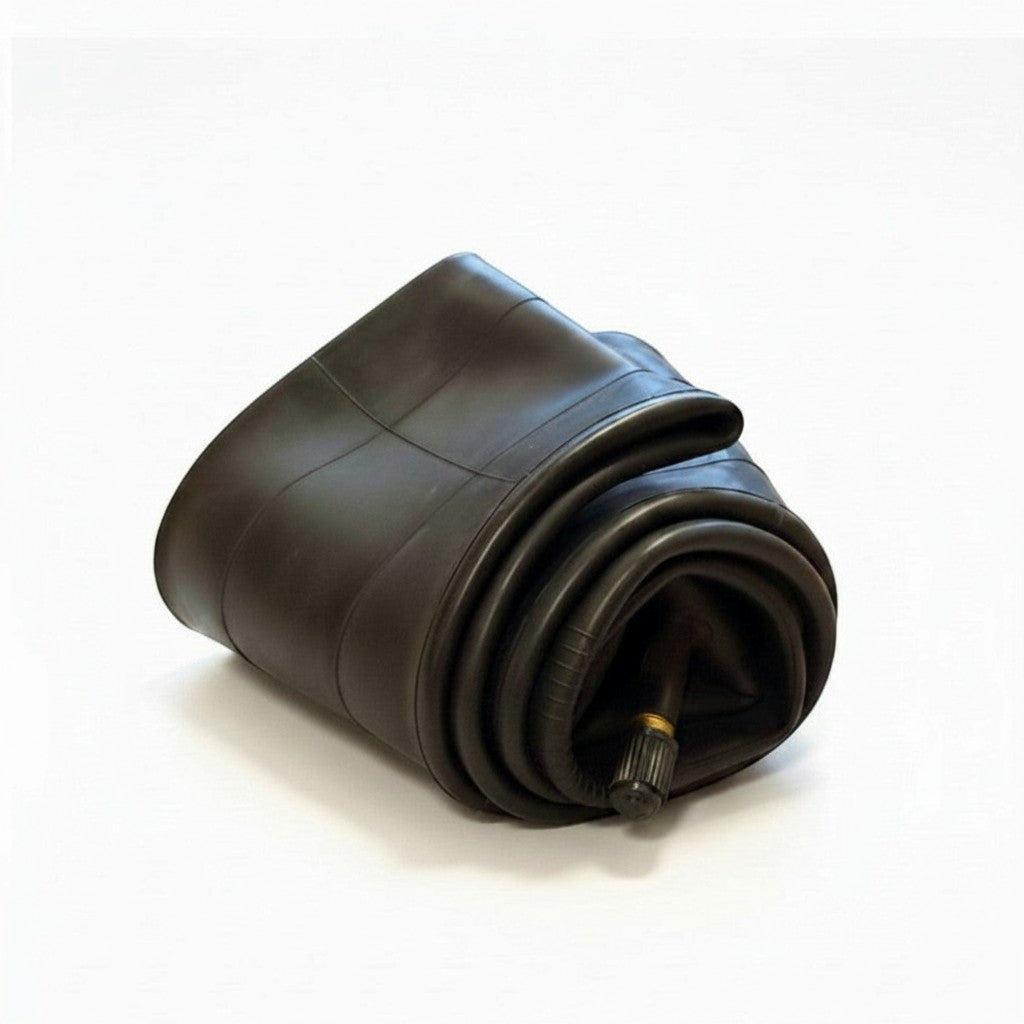 Molenstraat Fatbikes CST 20 inch by 4 inch fatbike inner tube made of durable black rubber with a valve stem