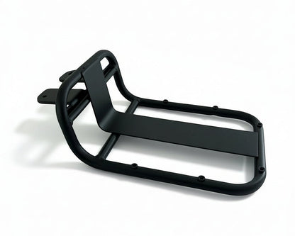 Molenstraat Fatbikes black metal front luggage rack for fatbikes with a sturdy frame and mounting bracket